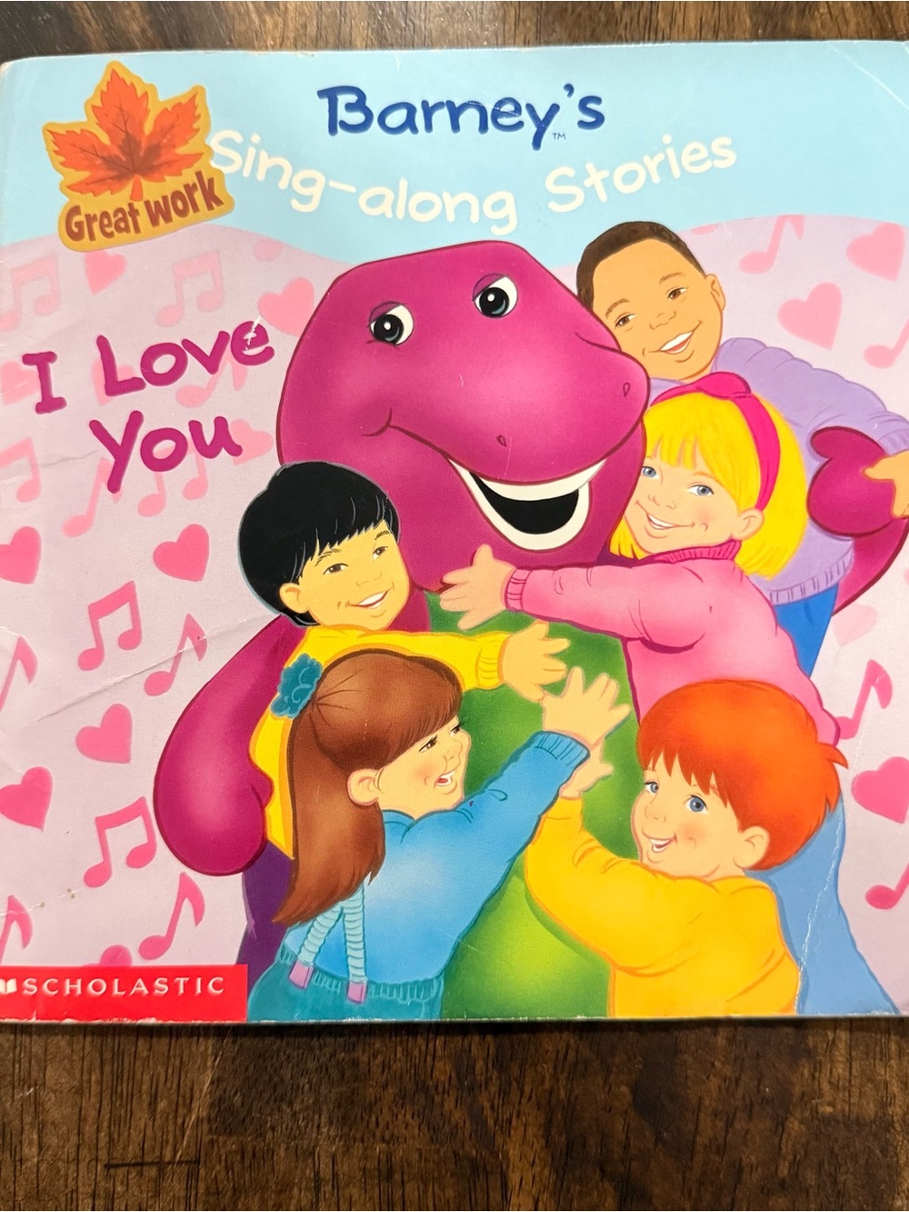Vintage Barney’s Sing A Long Scholastic Book - I Love You - 2003